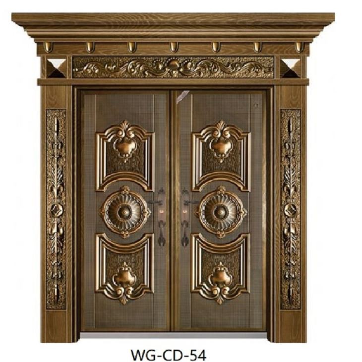 German Wood Copper Security Steel Door